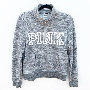 Pink Victoria’s Secret 1/2 Zip Sweatshirt Pullover